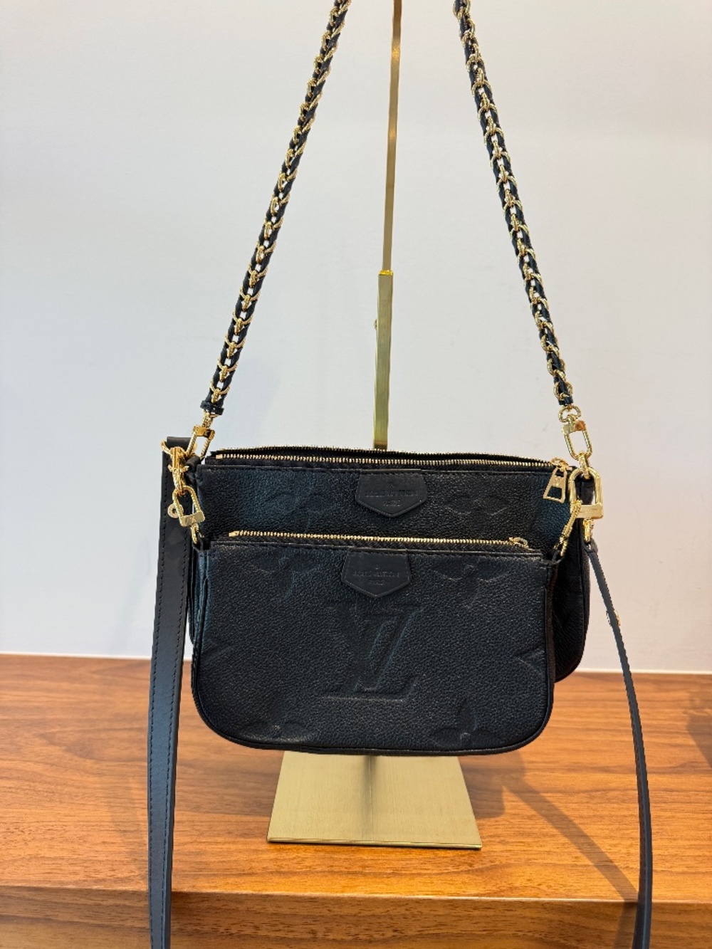 Louis Vuitton Empreinte Monogram Giant Multi Pochette Black Pre-Owned